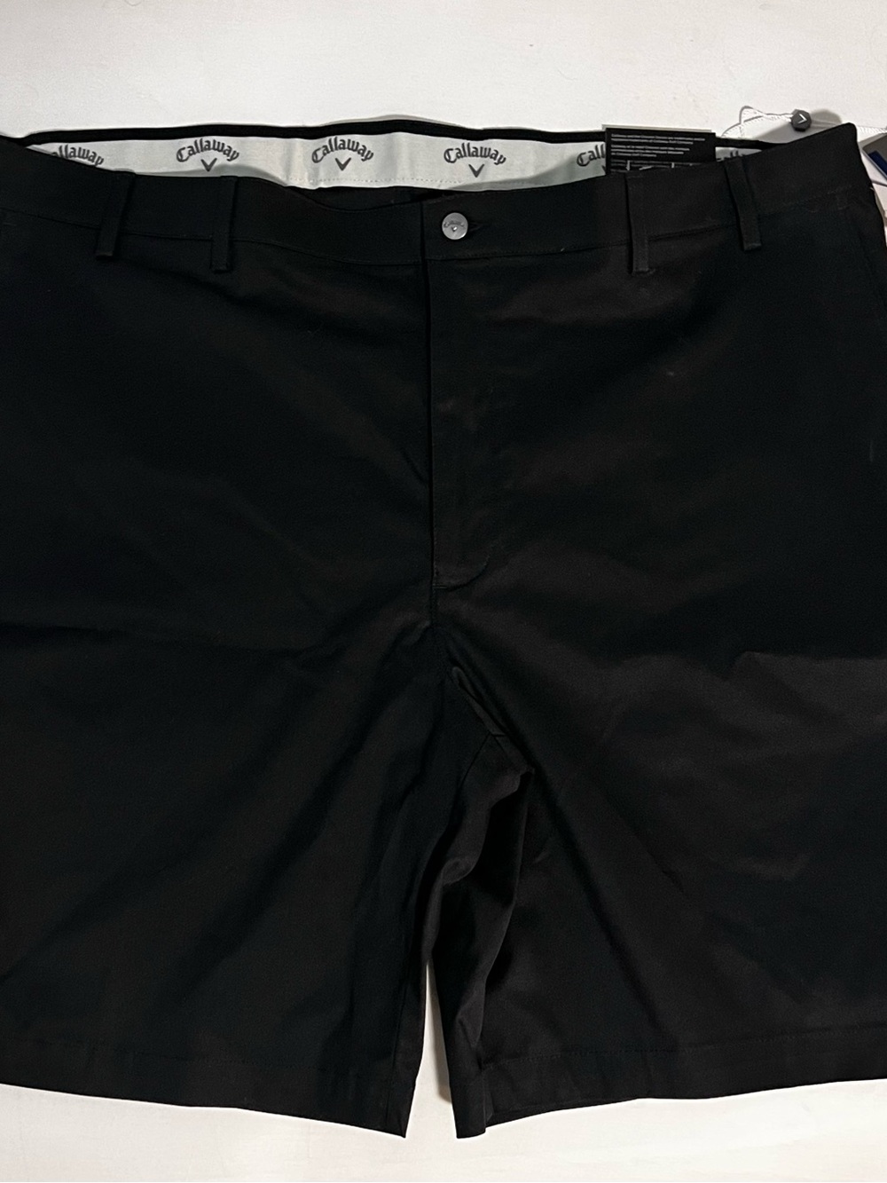 Callaway Black Men's Flat Front Golf Shorts